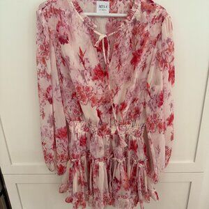 Misa Lorena Dress Pink Rose